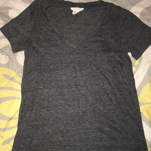 Dark grey forever 21 flowy shirt